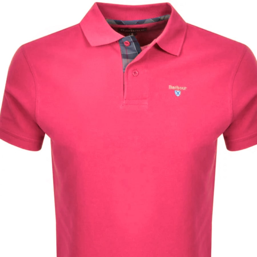 Alternative Image for ProductBarbour Pique Polo T Shirt Pink2